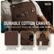 Chef, BBQ and Work Apron with Bottle Opener and Hand Towel - Durable 10oz Cotton Canvas, Brass Hardware and Cross Back Straps - For Men, Women, Grilling, and Cooking (Brown)